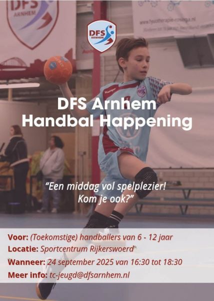 flyer handbal happening