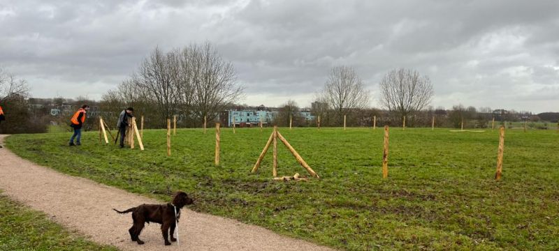 1ste omheinde hondenlosloop-veld een feit!